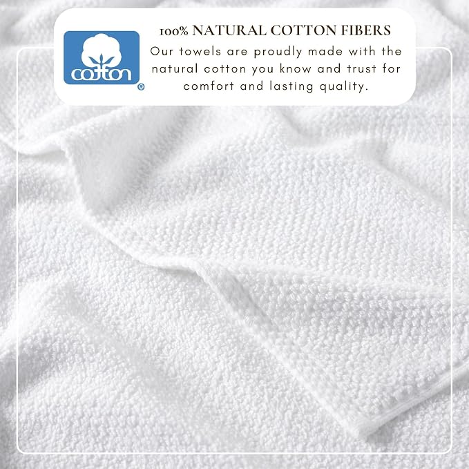 Great Bay Home 100% Cotton 6 Piece Bath Sheet Set - Image 3