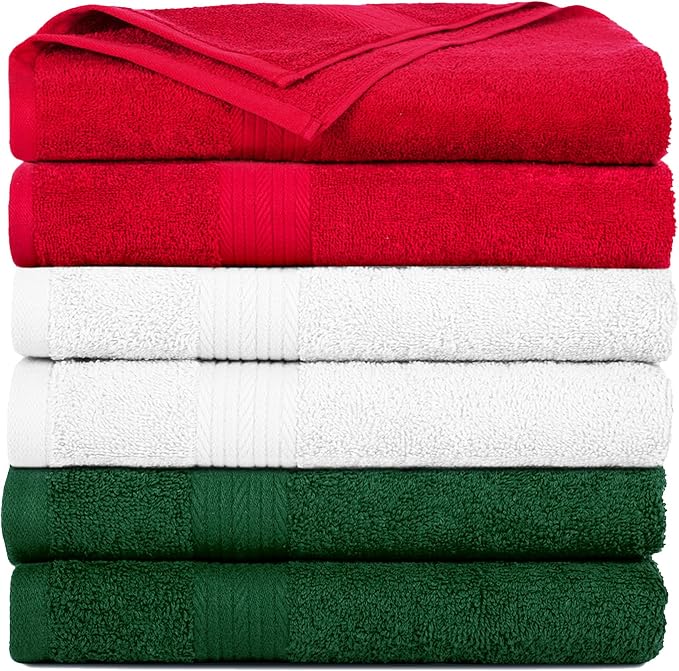 100% Cotton Hand Towels 18x28 Inches, 600 GSM, Soft & Absorbent by AmpleDecor