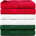 100% Cotton Hand Towels 18x28 Inches, 600 GSM, Soft & Absorbent by AmpleDecor