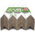Extra-Wide 48" x 3" x 3" Reinforced Cardboard Edge Protectors (Pack of 100) – 0.16" Standard-Duty Thickness – Cardboard Edge Protectors for Shipping – American Quality Pallet Edge Protector