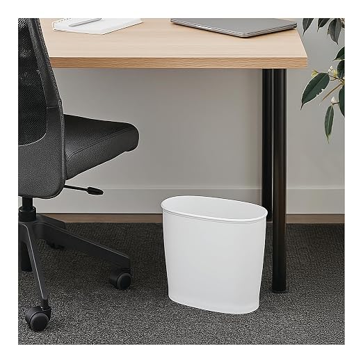 iDesign Slim Plastic Bathroom Trash Can, - Image 5