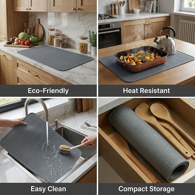 MicoYang Silicone Dish Drying Mat - Image 4
