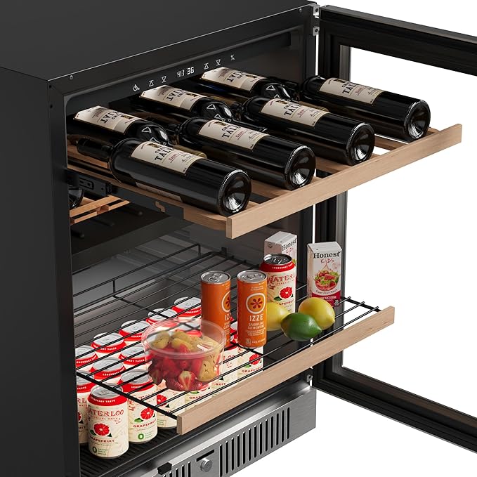 EdgeStar CWB8421DZ 24 Inch Wide 14 Bottle Capacity and 79 Can Capacity Wine and Beverage Cooler