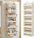 HOMELUX THEORY Over the Door Organizer, 100D Fabric, Ivory 1pc by HomeluxTheory