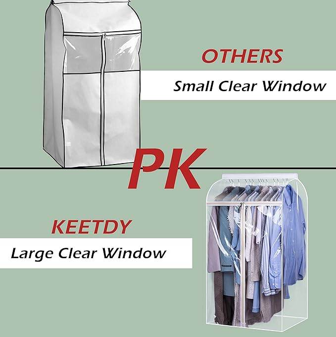 KEETDY 43" Hanging Garment Bags - Image 3