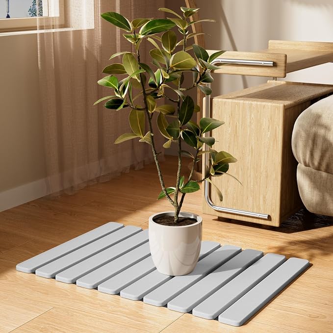 Foldable Stone Bath Mat, Diatomaceous Earth Stone Drying Mats - Image 8