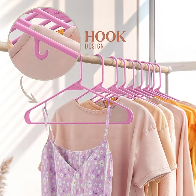 Plastic Hangers 20 Pack Pink - Image 5