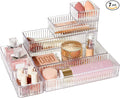 Vtopmart 7 PCS Clear Makeup Drawer Organizers Bins, 4-Size Stackable Makeup and by Vtopmart