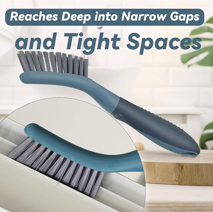 2 Pack Grout Scrub Brush with Stiff Bristles | Small Cleaning Brush - Image 6