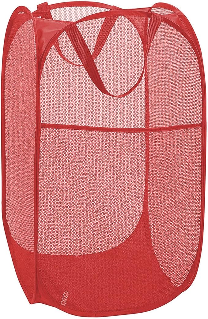 Pop up Hamper for Laundry, Collapsible Mesh Laundry Basket, Portable Foldable by Buenod