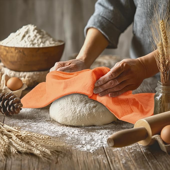 Utopia Kitchen Orange Flour Sack Towels 100% Cotton | Tea Towels - Image 3