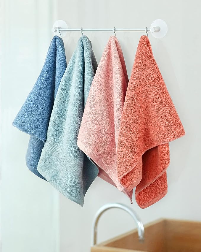 Cleanbear Hand Towels 12 Pack 12 Colors 100% Cotton, 13 by 29 Inches | Soft - Image 6