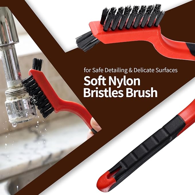 Wire Brush Set for Cleaning, 10-Piece Wire Brush for Rust Paint Removal - Image 4