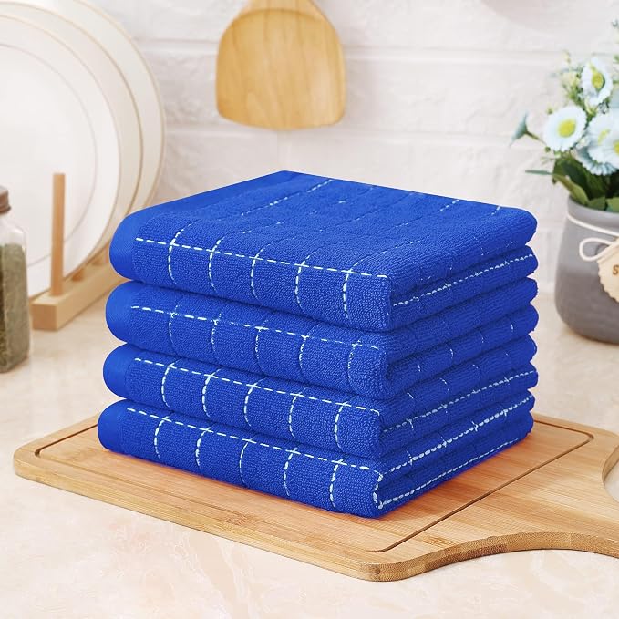 Homaxy 100% Cotton Terry Kitchen Towels, 8 Pack - Image 8