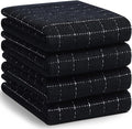 Homaxy 100% Cotton Terry Kitchen Towels, Large 4 Pack by Homaxy