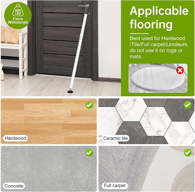 Sliding Glass Door Security Bar, Patio Door Barricade Security Bar, Apartment - Image 7