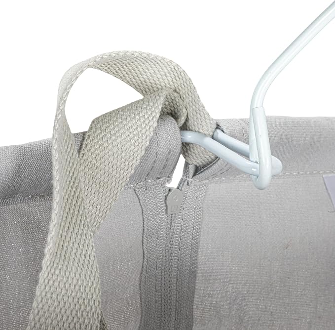 Household Essentials Door Hanging Laundry Bag, Washable Canvas Bag - Image 6
