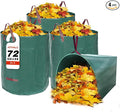 3 Pack 72 Gallon Leaf Bags Reusable by Joyhalo