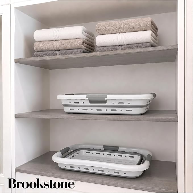 Brookstone 11 Gal Collapsible Laundry Basket - Image 4