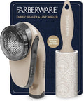Farberware Fabric Shaver & Lint Roller Set, Portable | Sticky sheets lift pet by BestBrands