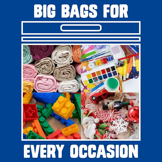 Ziploc Big Bags 20 Gallon XXXL, Reusable Large-Capacity Plastic Storage Bags - Image 3