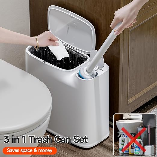CTIME 3 in 1 Bathroom Trash can - Image 3