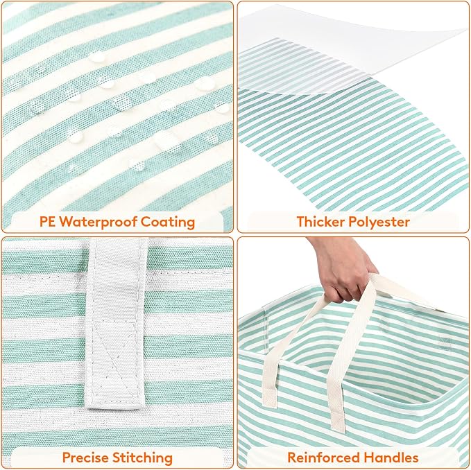 Lifewit 2 Pack Laundry Basket 80L Each, Collapsible Clothes Hamper - Image 5