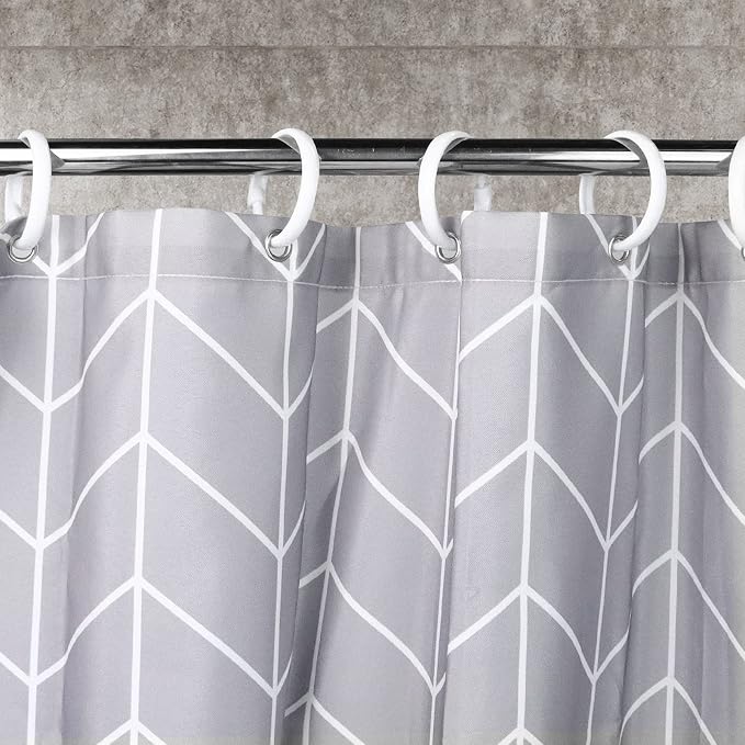 12 Packs Circular Shower Curtain Rings, Plastic Curtain O Rings Hooks - Image 5