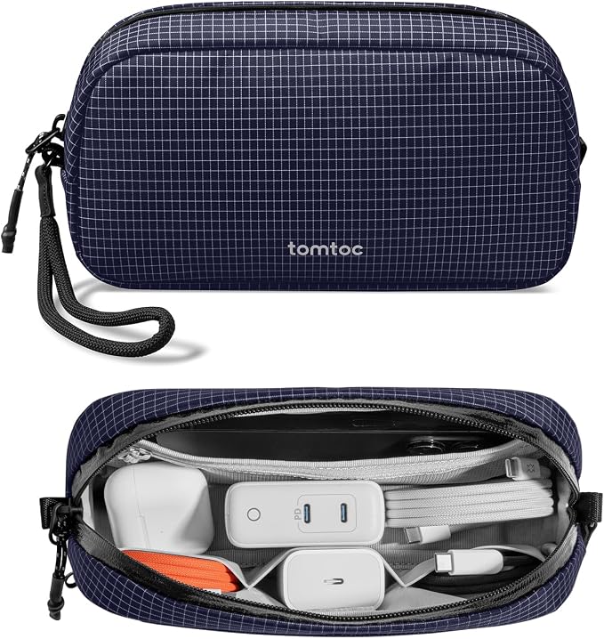 tomtoc Electronics Organizer Travel Case Performance, Cable Tech Pouch | Water by tomtoc