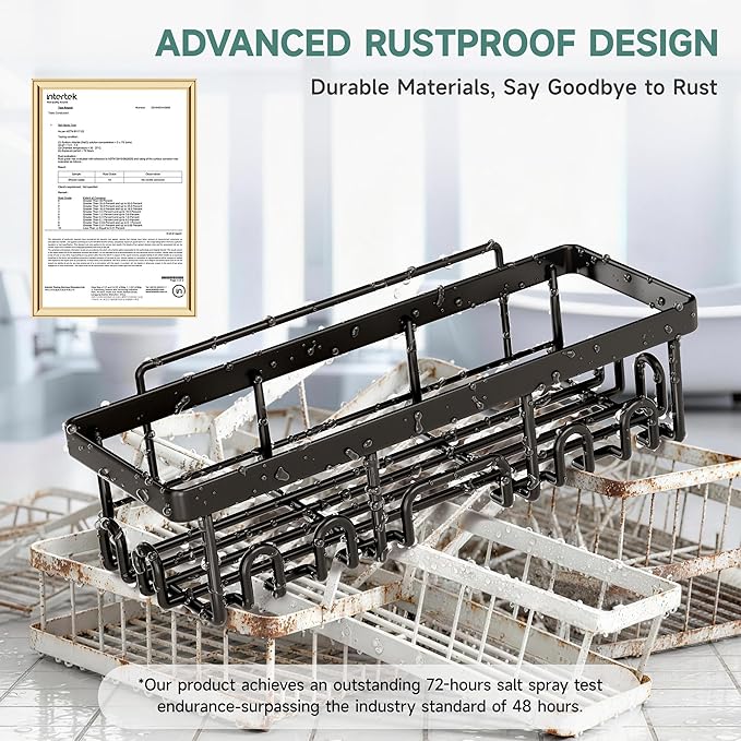 Veken Shower Caddy 6-Pack, Bathroom Organizers and Storage Shelves - Image 4
