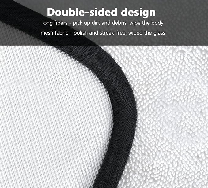 Shiny Cleaning Cloths White Dual-Sided, Drying Dish Towels, Streak Free - Image 4