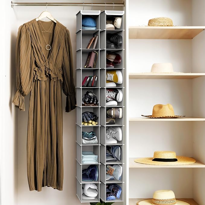 Simple Houseware 10 Shelves Closet Hanging Shoe Organizer, Holds Up to 20 lbs - Image 7