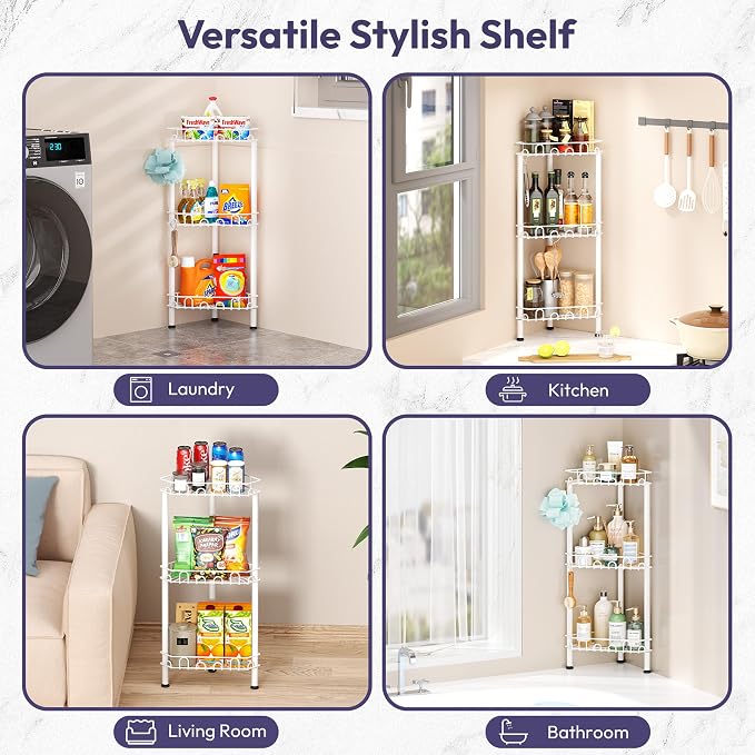 SWTYMIKI Standing Shower Caddy Corner - Image 6
