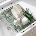 JASIWAY Green Dish Drying Rack in Sink, Dish Drainer by JASIWAY