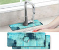 Kitchen Sink Splash Guard Faucet Mat -2 PC Super Absorbent Fast Drying Mat Sink by THIDEAPE