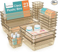23 PCS Drawer Organizer Set, 5 Size Bathroom and kitchen organizer Trays | by StorMiracle