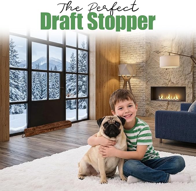 Evelots Magnetic Door Draft Stopper, 36-Inch Cold Air, Dust & Noise Blocker | - Image 9
