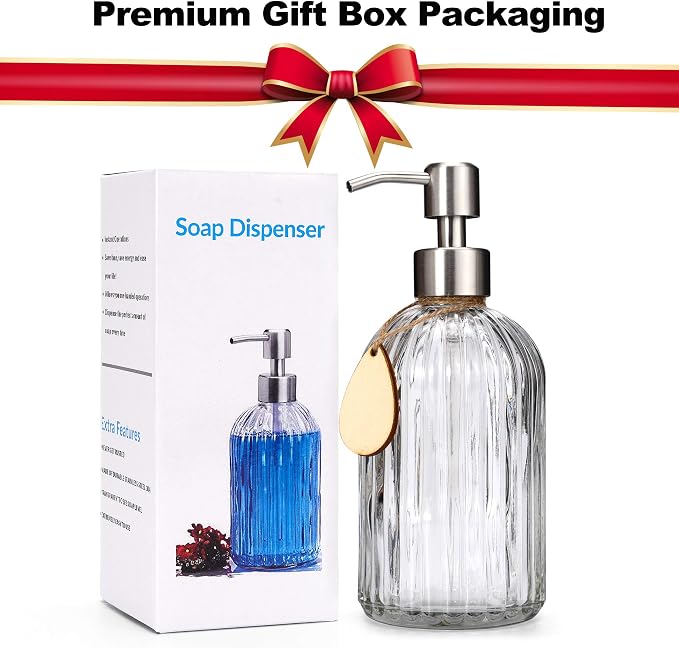 Thick Glass Soap Dispenser - Image 4