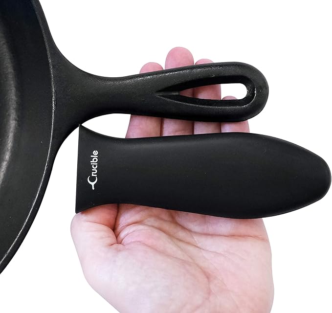 Silicone Hot Handle Holders, Potholders (7-Pack Mix Black) for Cast Iron Skillets, Pans, Frying Pans & Griddles, Metal and Aluminum Cookware Handles - Sleeve Grip, Handle Cover