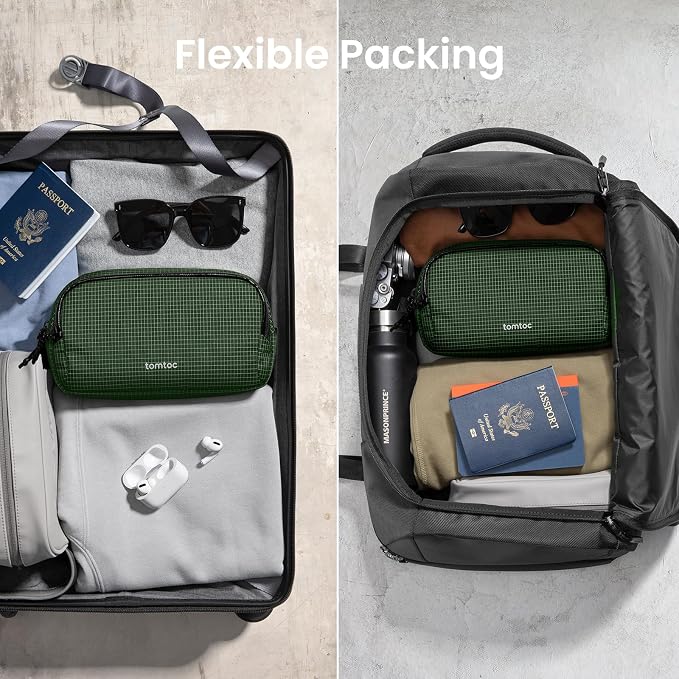 tomtoc Electronic Organizer Travel Case Performance, Dual Compartment Bag | - Image 6