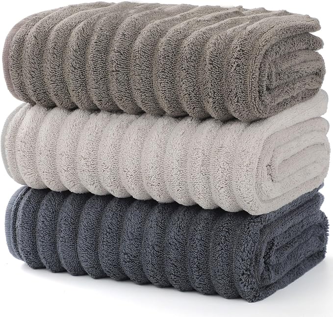 Luxury 3-Piece Quick-Dry Bath Towel Set – Ultra Soft Microfiber Towels | Hand - Image 2