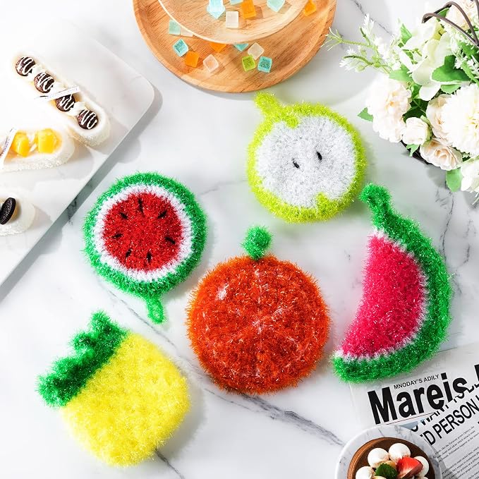 Kenning 16 Pcs Dish Scrubber Non Scratch Dish Washing Scrubbers | Reusable - Image 4