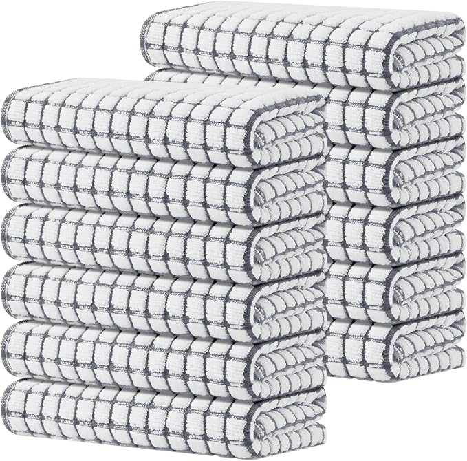 Kitinjoy Cotton 12 Pack Terry Kitchen Towels by Kitinjoy