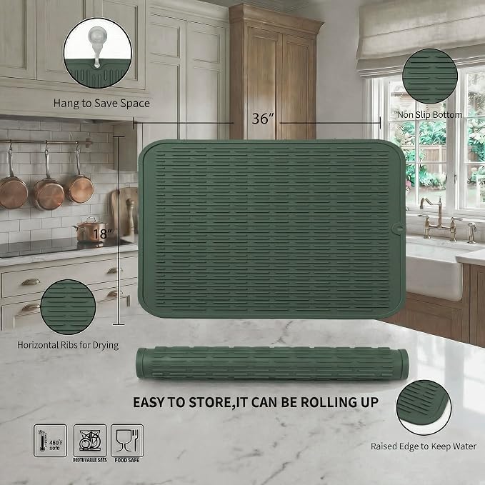 MicoYang Silicone Dish Drying Mat - Image 2