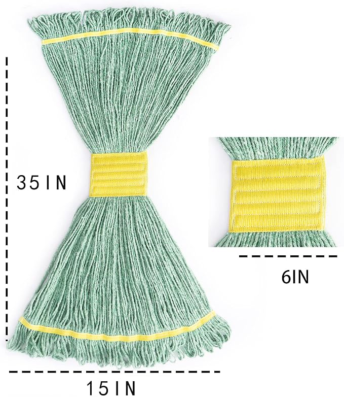 Matthew Cleaning 3Pcs 5'' Headband White&Orange&Green 24Oz Commercial String - Image 5
