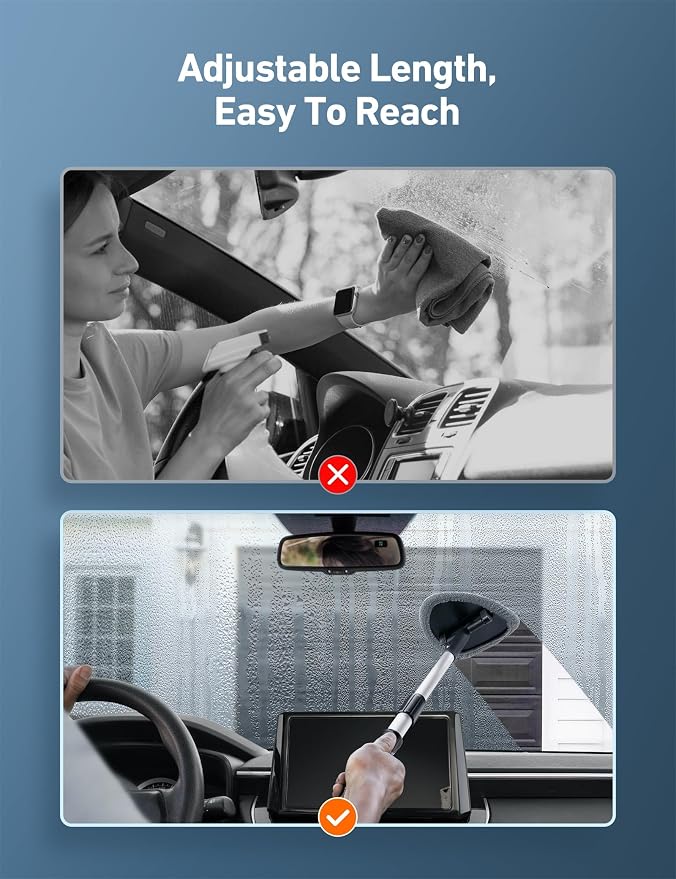 AstroAI 32" Ultra-Long Windshield Cleaner Tool & Car Interior Detailing Kit | - Image 3