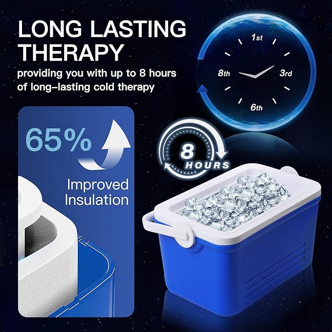Ice Machine for Knee After Surgery, Ice Therapy Machine with Universal Pad, Cold Therapy Machine for Knee, Shoulder, Hip, Leg and Hip