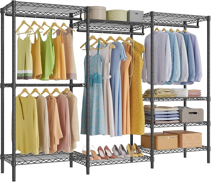 VIPEK V5 Plus Heavy Duty Clothes Rack, Large Modular Closet System, 4 x 29.1 in by VIPEK