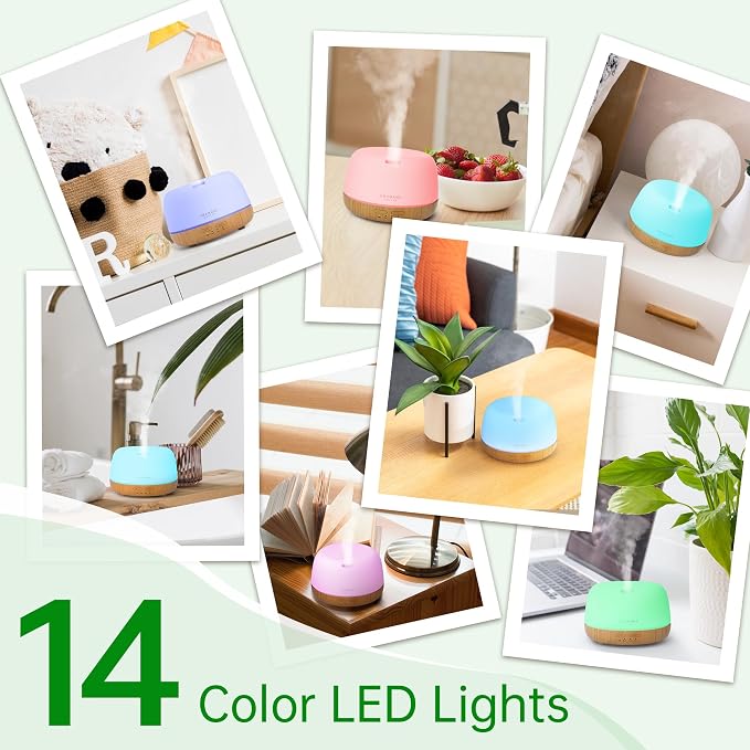 ASAKUKI Essential Oil Diffuser, 300ml Aromatherapy Oil Humidifier | Ultrasonic - Image 3