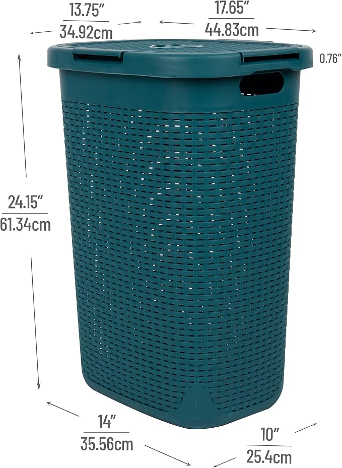 Mind Reader Slim Laundry Hamper - Image 3